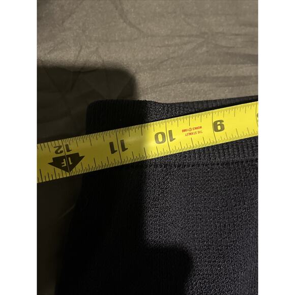 Vtg St John 2pc Skirt Suit Navy Braided Knit, Gold Button Front Jacket Size 0/2 - Picture 15 of 16